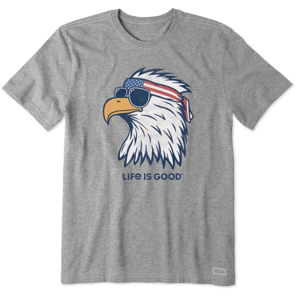 LIFE IS GOOD Men's Eagle Crusher-Lite Short Sleeve Graphic Tee