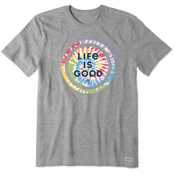 LIFE IS GOOD Men's Tie Dye Coin Crusher Short Sleeve Tee