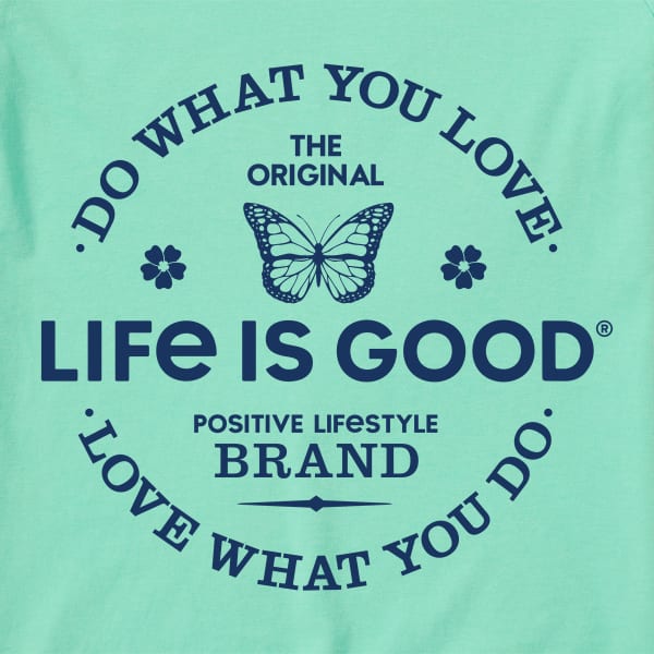 LIFE IS GOOD Women's Positive Lifestyle Butterfly Crusher Lite Hooded Tee