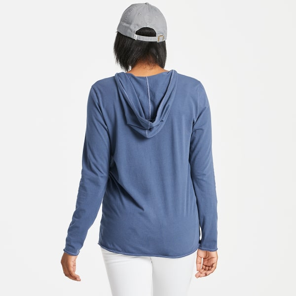 LIFE IS GOOD Women's Positive Rising Sun Crusher Lite Hooded Tee