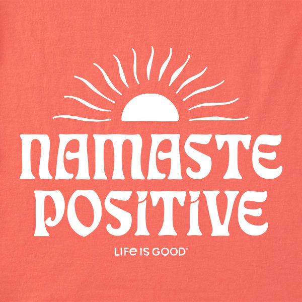 LIFE IS GOOD Women's Namaste Crusher Short Sleeve Graphic Tee