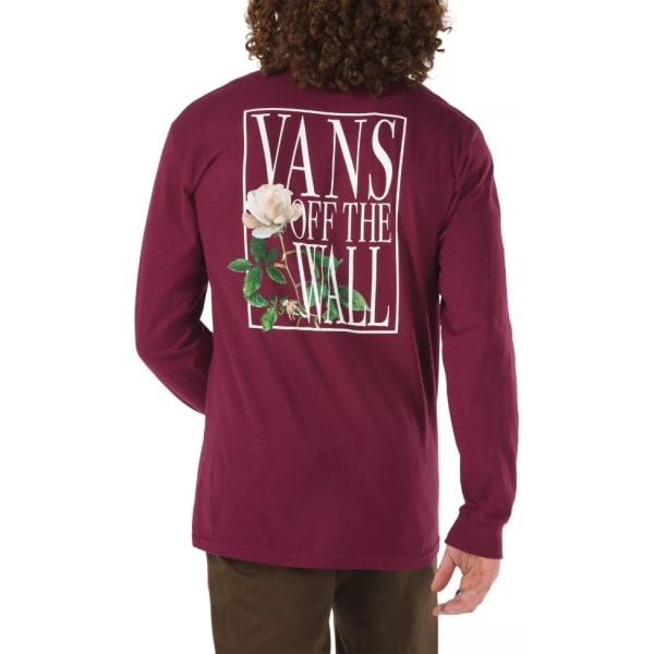 VANS Guys' Red Box Long Sleeve Tee