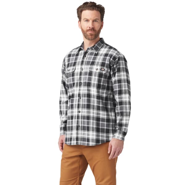 DICKIES Men's FLEX Long Sleeve Flannel Shirt