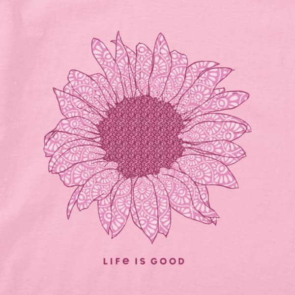 LIFE IS GOOD Women's French Sunflower Crusher Vee Tee