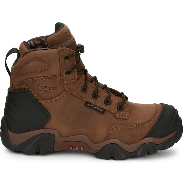 CHIPPEWA Men's 6" Waterproof Nano Comp Toe Hiking Boots, Wide