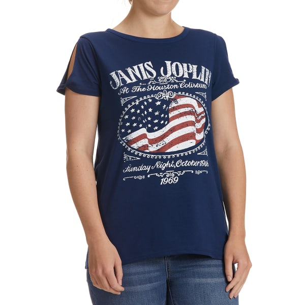 JANIS JOPLIN Juniors' Short Sleeve Graphic Tee