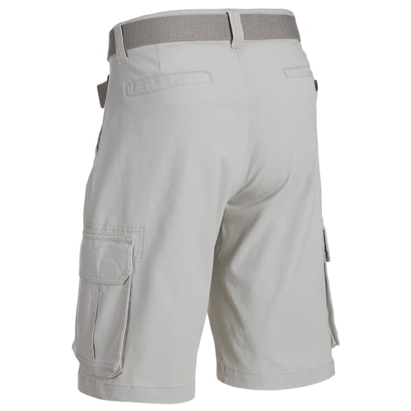 CARGO SUPPLIES Men's Belted Cargo Shorts