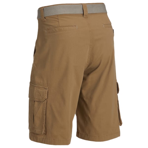 CARGO SUPPLIES Men's Belted Cargo Shorts