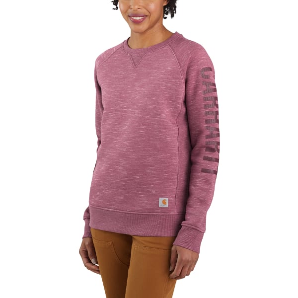 CARHARTT Women's Midweight Crewneck Long-Sleeve Graphic Sweatshirt