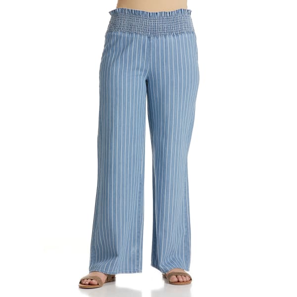 BLUE SPICE Juniors' High Waist Wide Leg Pants