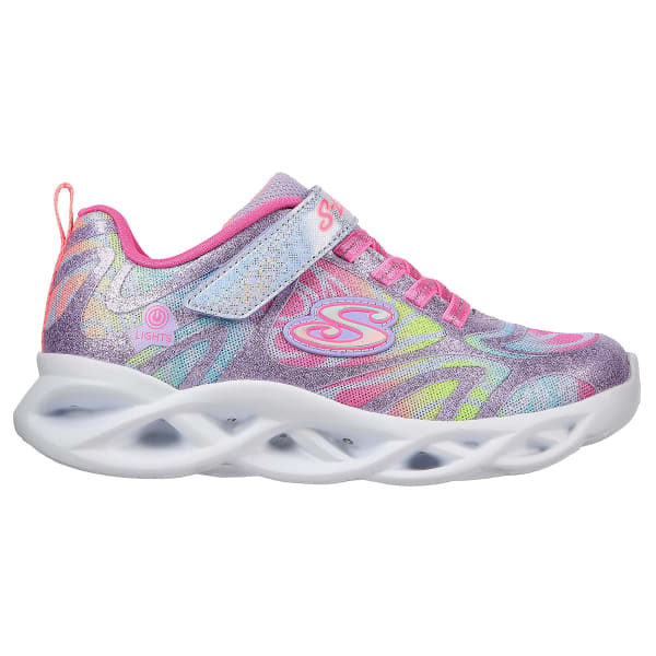 SKECHERS Girls' S Lights: Twisty Brights - Dazzle Flash Sneaker