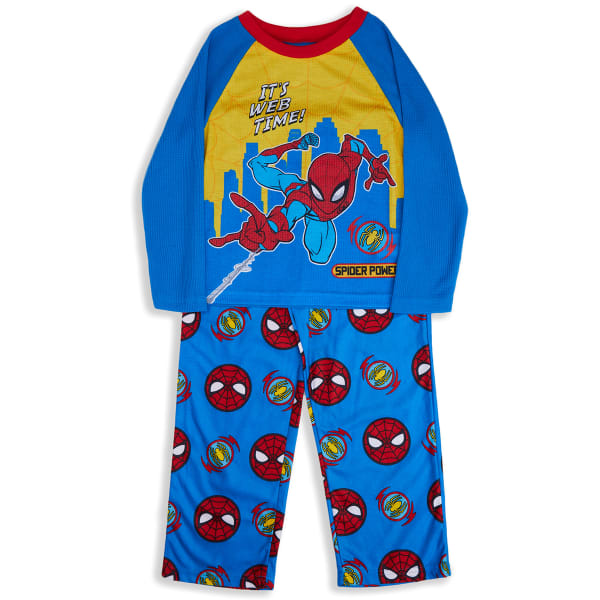 SPIDERMAN Boys' Long Sleeve Pajamas, 2 Piece