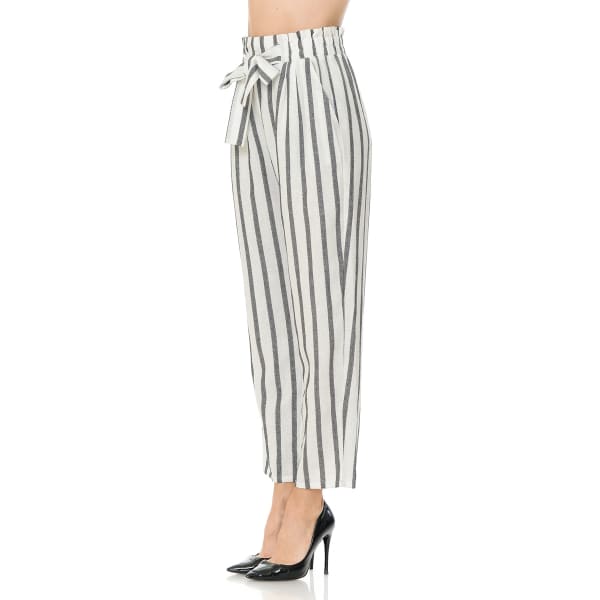 AMBIANCE Juniors' Self Tie Linen Pants