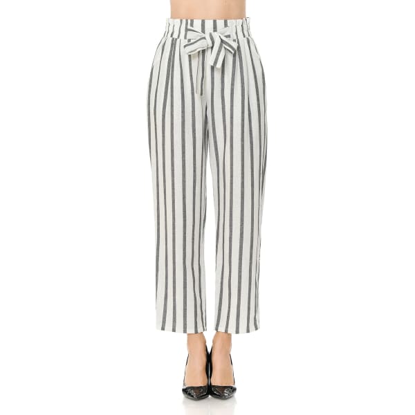 AMBIANCE Juniors' Self Tie Linen Pants