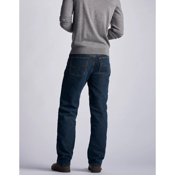 New Lee Fleece Lined Winter Jeans Relaxed Fit Men's Sizes 30 32 34