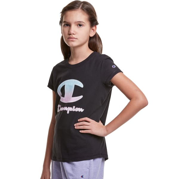 CHAMPION Girls' Classic Ombre Short Sleeve Tee