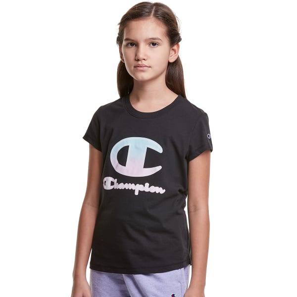 CHAMPION Girls' Classic Ombre Short Sleeve Tee