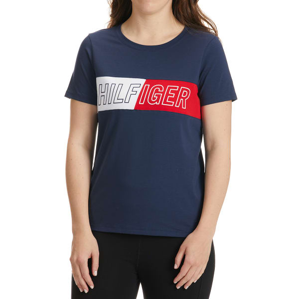 TOMMY HILFIGER Women's Crew Neck Short Sleeve Tee