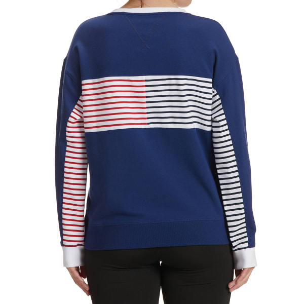 TOMMY HILFIGER SPORT Women's Colorblock Pullover Sweatshirt