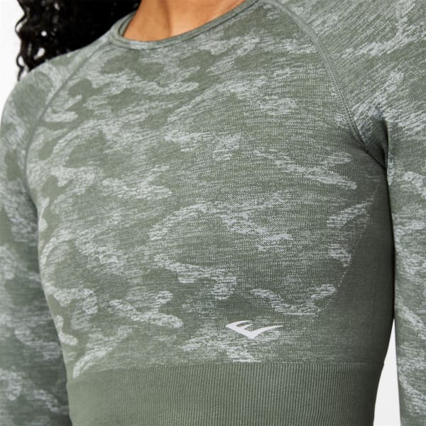 Everlast Long Sleeve Camo Crop Top