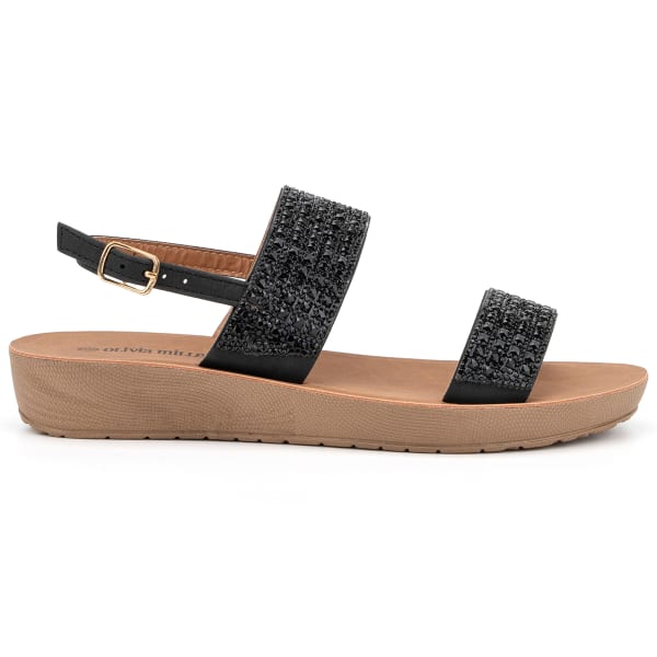 OLIVIA MILLER Women's Two Strap Sandals