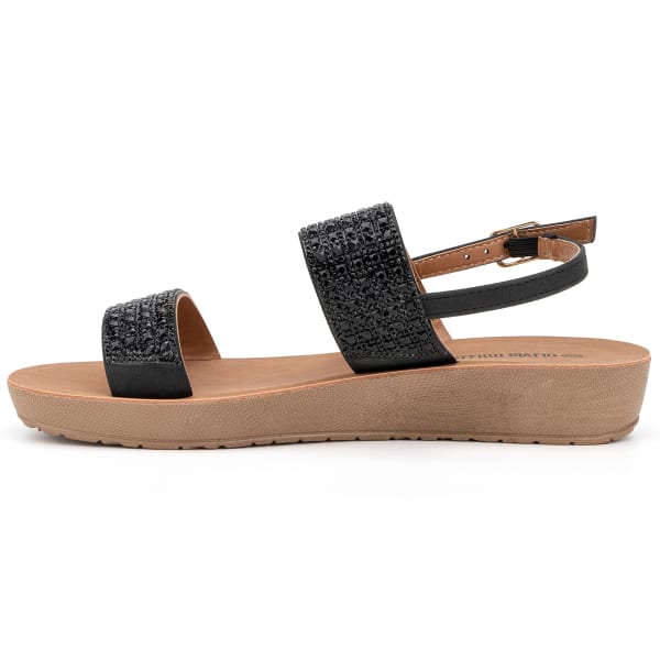 OLIVIA MILLER Women's Two Strap Sandals