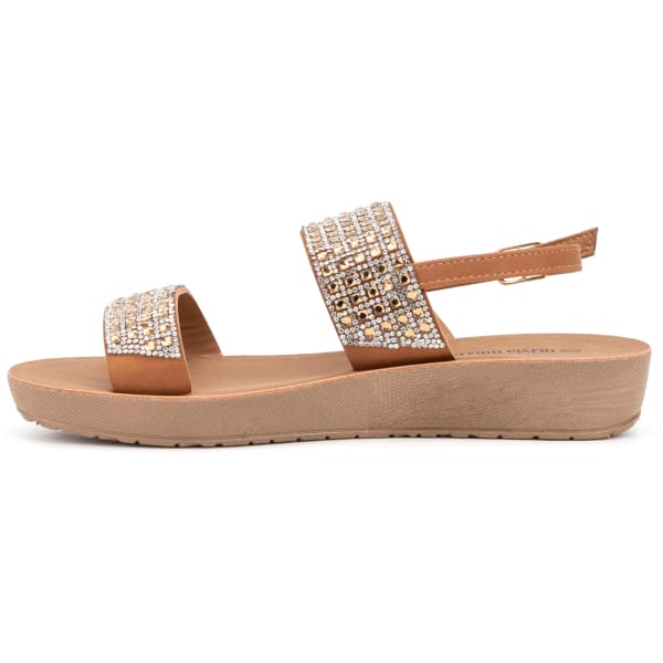 OLIVIA MILLER Women's Two Strap Sandals