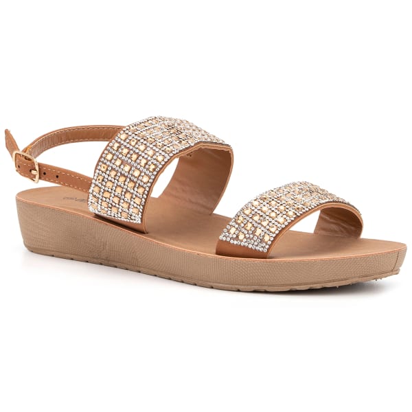 OLIVIA MILLER Women's Two Strap Sandals