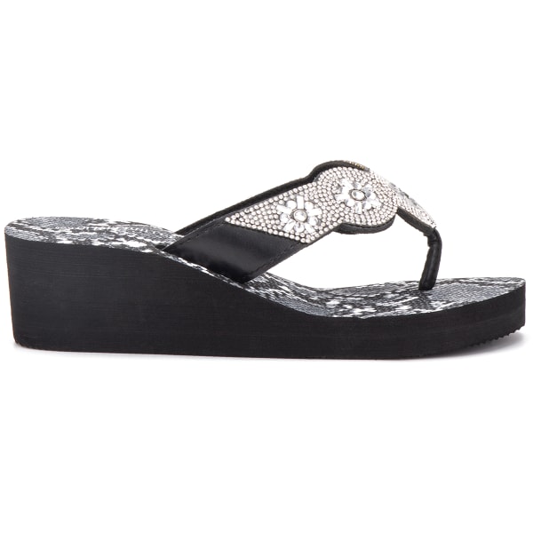 OLIVIA MILLER Women's Wedged Flip Flops