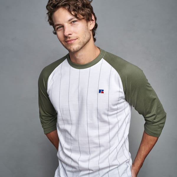 RUSSELL Men's Classic 3/4-Sleeve Baseball Tee - Bob's Stores