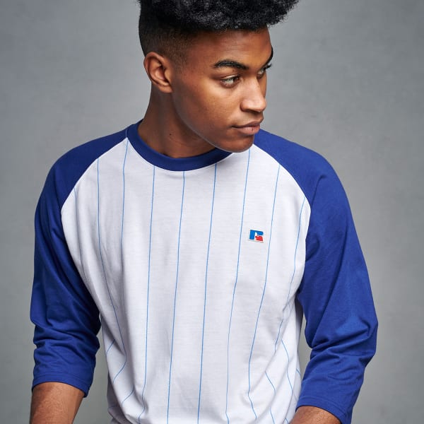 RUSSELL Men's Classic 3/4-Sleeve Baseball Tee