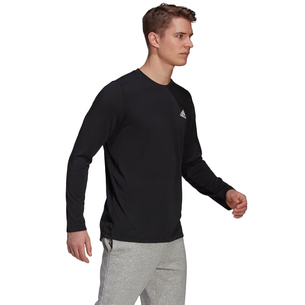 ADIDAS Men's D2M Climalite Long Sleeve T-Shirt