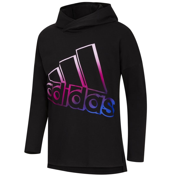 ADIDAS Girls' Long Sleeve Hooded Tee