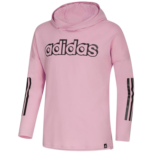 ADIDAS Girls' Long Sleeve Hooded Tee