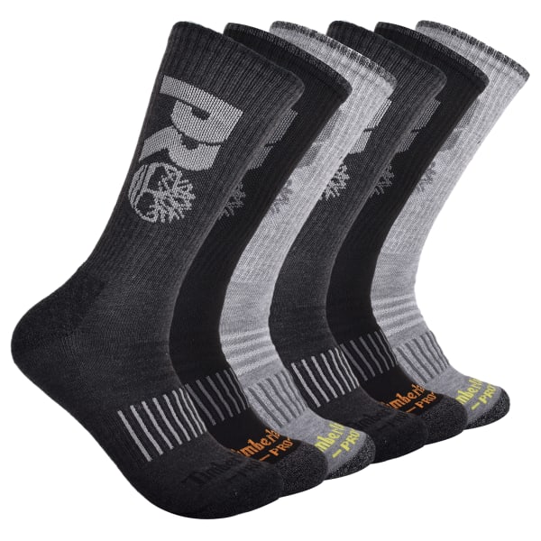 TIMBERLAND PRO Men's Boot Crew Socks, 6 Pack