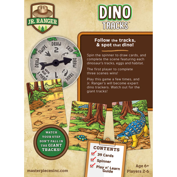 MASTERPIECES PUZZLE CO. Jr. Ranger Dino Tracks Card Game