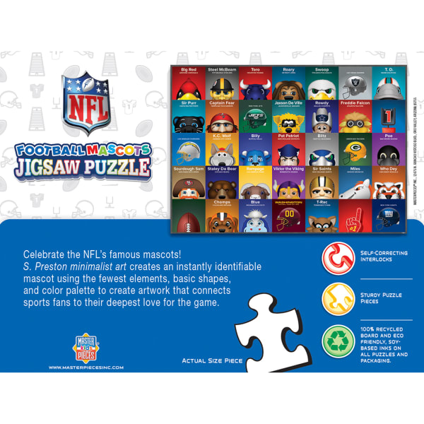 Minimalist MLB Mascot Jigsaw Puzzle