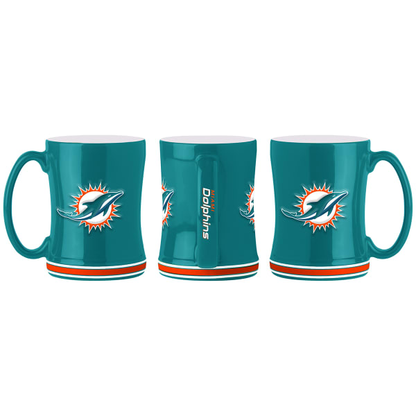 MIAMI DOLPHINS Ceramic Relief Mug