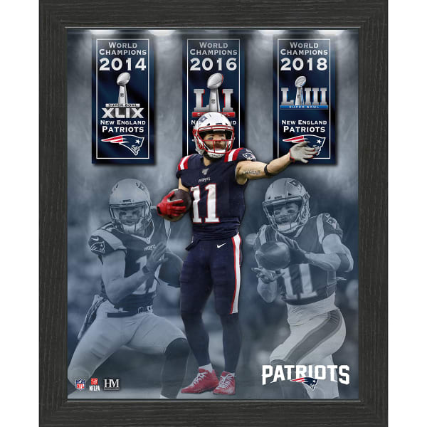 NEW ENGLAND PATRIOTS Julian Edelman Highland Mint Framed Photo