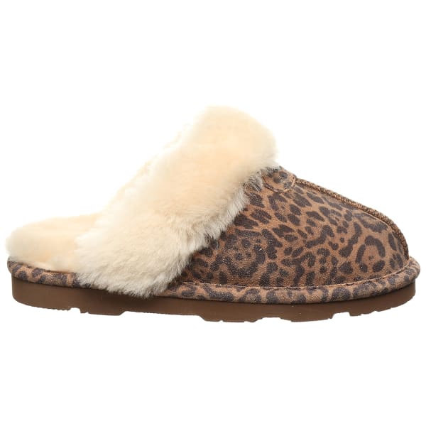 BEARPAW Women's Loki Exotic Leopard Slip On