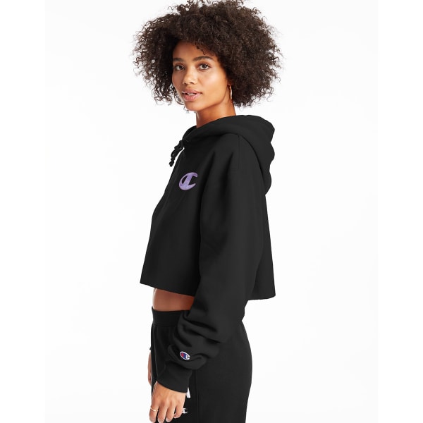 CHAMPION Juniors' Cropped Cut Off Hoodie