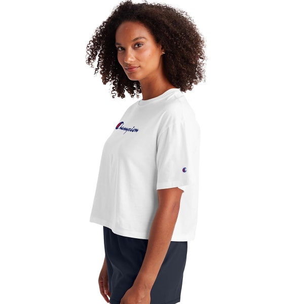 CHAMPION Juniors' Cropped Graphic Tee