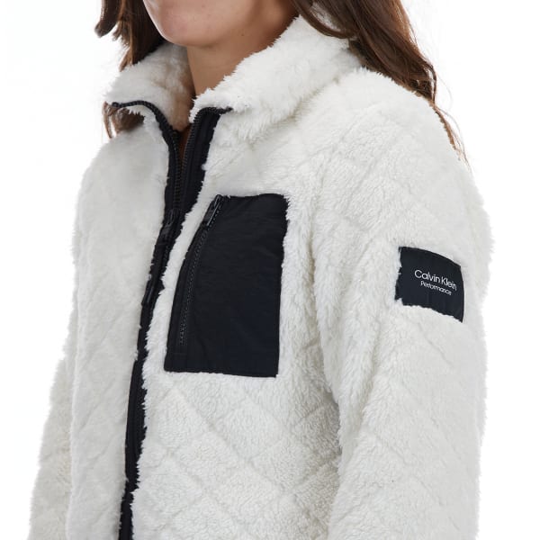 CALVIN KLEIN Women's Quilted Zip Front Jacket