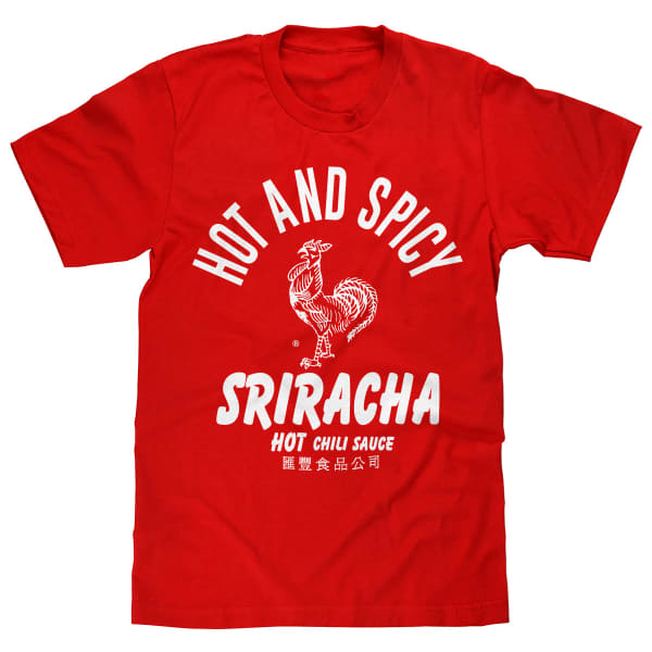 HOT AND SPICY SRIRACHA Guys' Short Sleeve Graphic Tee