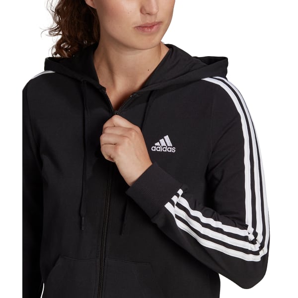 ADIDAS Women's Essentials 3-Stripe Full Zip Hoodie