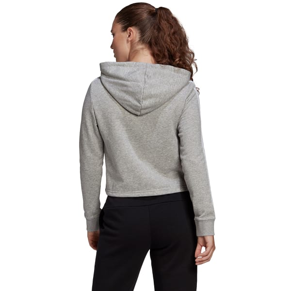 ADIDAS Women's Essentials 3-Stripes Cropped Hoodie