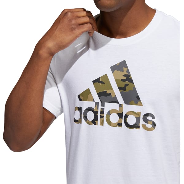 ADIDAS Men's Camo Badge of Sport Short Sleeve Tee