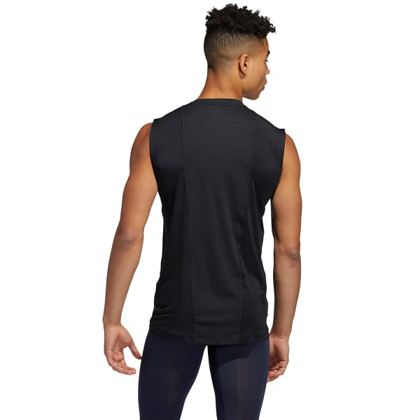 ADIDAS Men's TechFit Sleeveless Fitted Tee