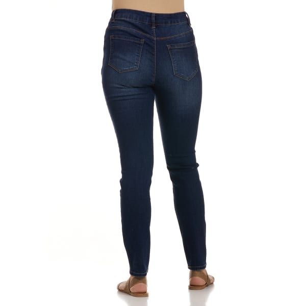 D JEANS Women's High Waist Muffin Eliminator Skinny Jeans