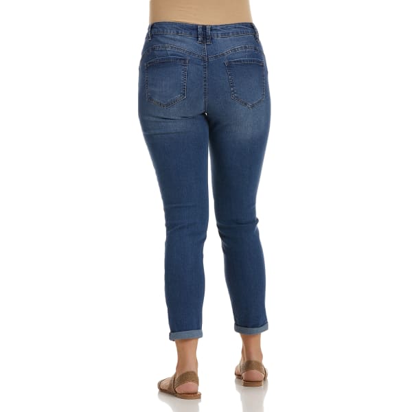 D JEANS Women's Recycled High Waist Butt Lifter Ankle Jeans